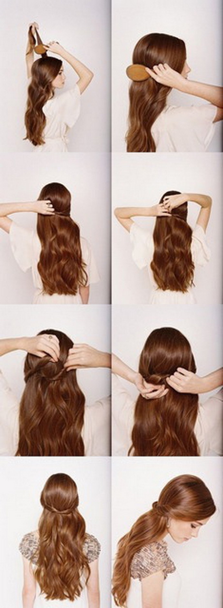 Simpele kapsels lang haar