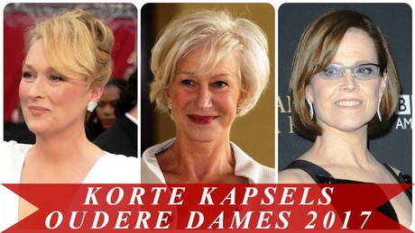 Korte kapsels 2017 dames 40+