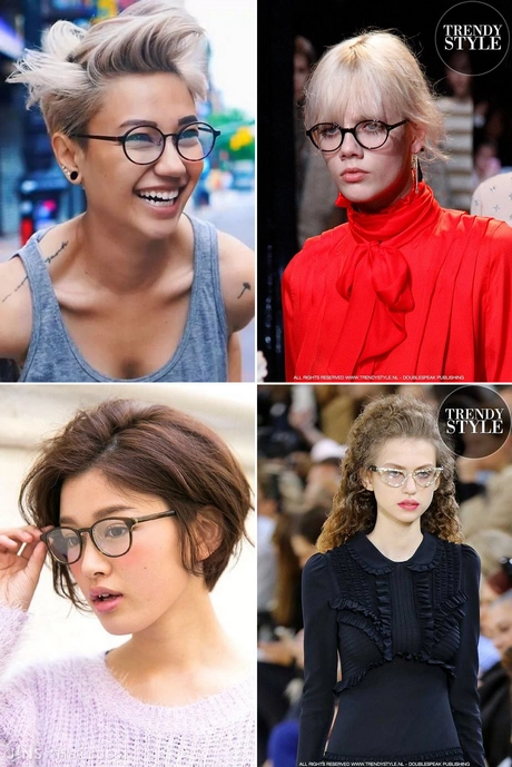 Korte kapsels dames 2023 met bril