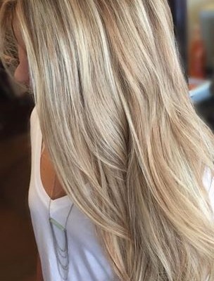 Halflang blond haar 2017