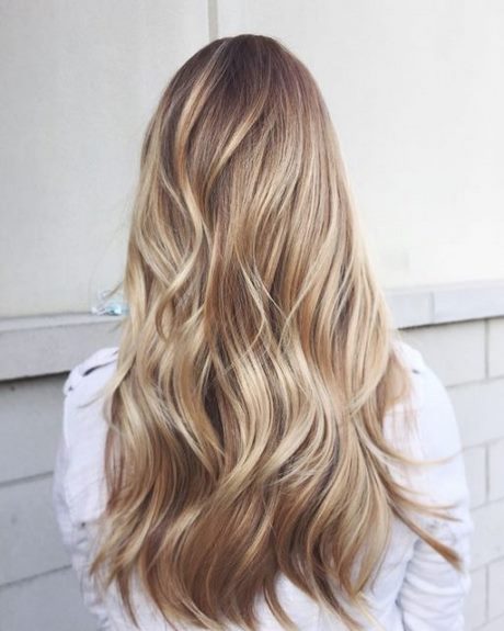 Donkere highlights in blond haar