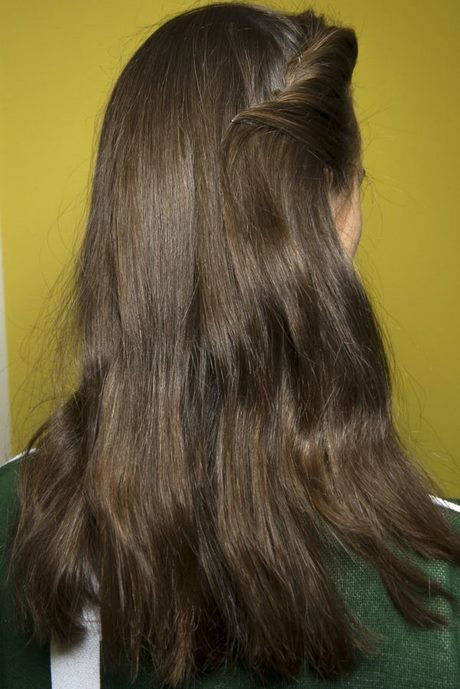 Kapsel bruin lang haar