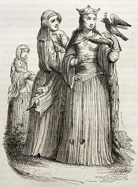Middeleeuws kapsel vrouw