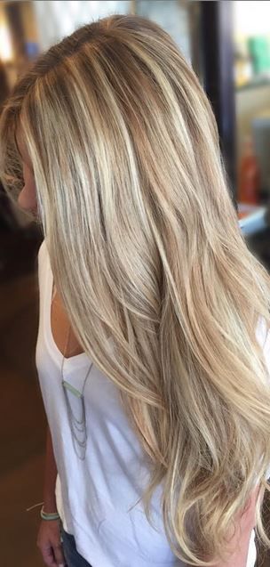 Lange blonde haren