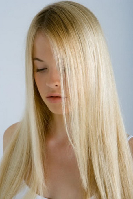 Kapsels lang blond haar