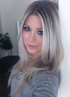 Blond grijs haar