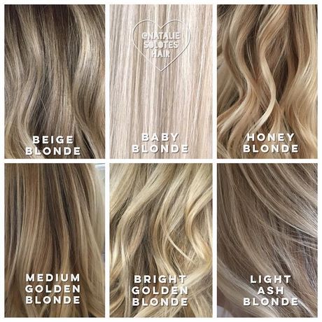 Blonde highlights in blond haar