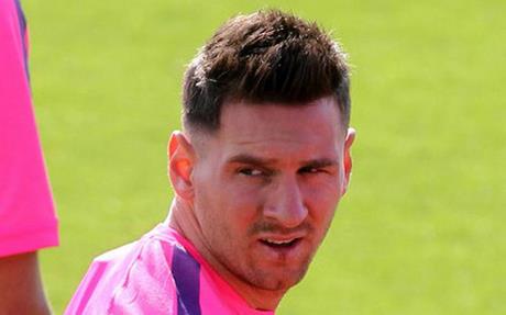 Messi nieuwe kapsel