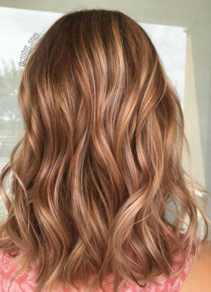Caramel haarkleur met highlights