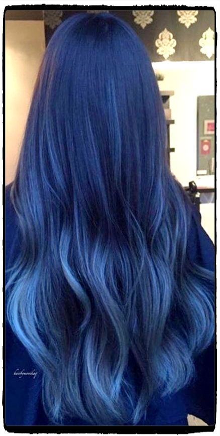 Blauw haar verven